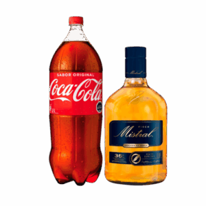 Pisco mistral 750cc + Bebida