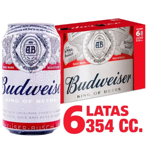 Sixpack Budweiser 473cc